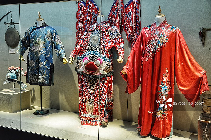 重庆梁平博物馆川剧戏服图片素材