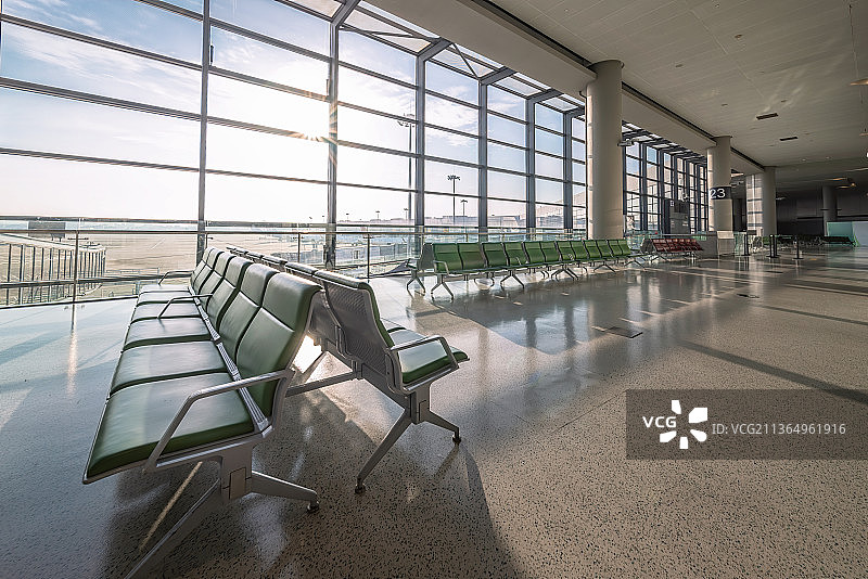 上海虹桥机场候机厅图片素材