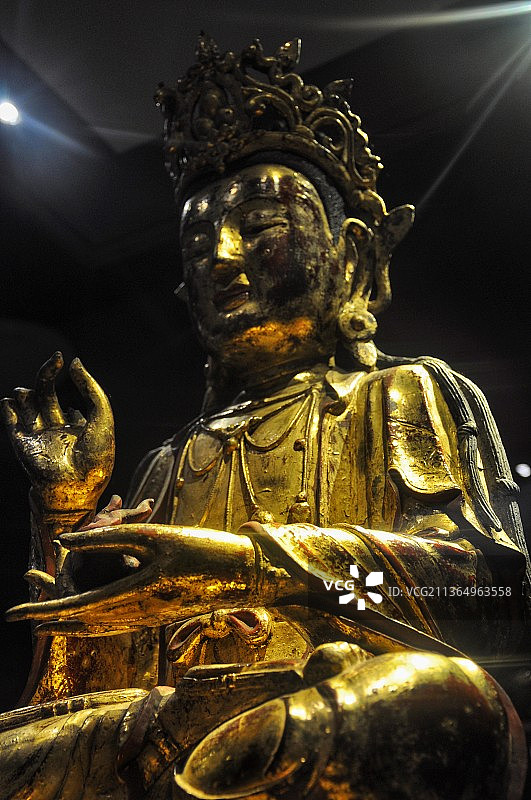 重庆梁平博物馆双桂堂佛像图片素材