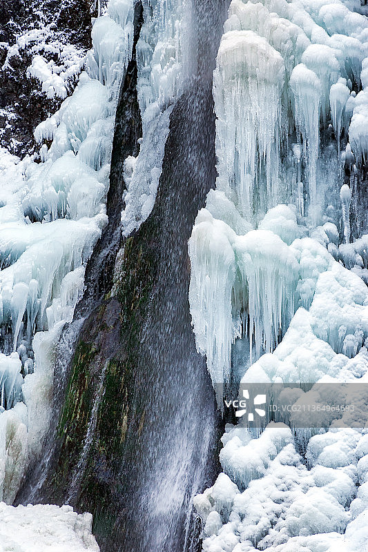 壶瓶山冰瀑图片素材