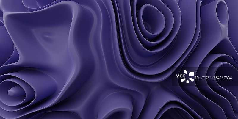 蓝色心形抽象图案全画幅图片素材