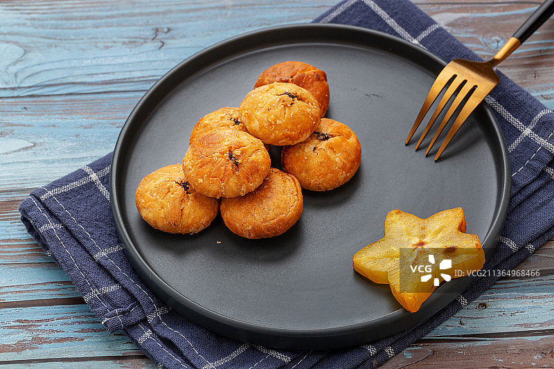 徽州名点黄山小烧饼图片素材