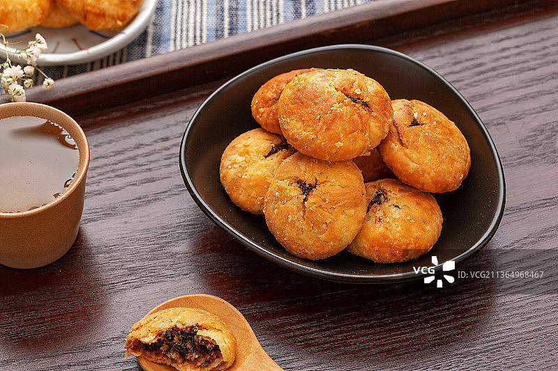 徽州名点黄山小烧饼图片素材