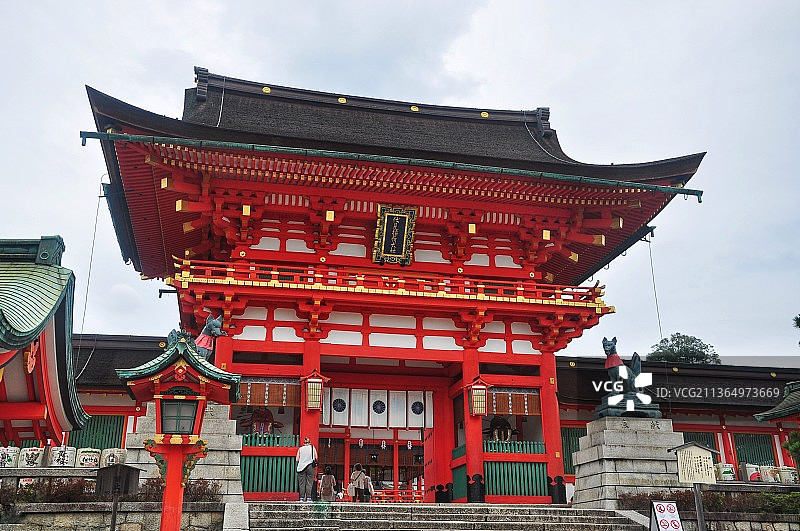 日本京都伏见稻荷大社图片素材