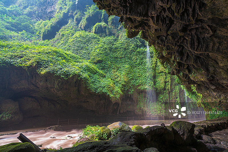 广西百色通灵大峡谷风光图片素材