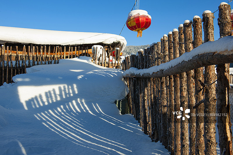 黑龙江，牡丹江市，雪乡风光。图片素材