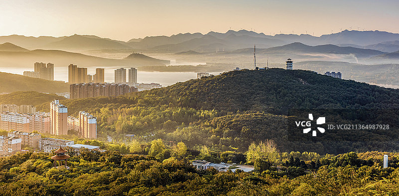 城在林中图片素材