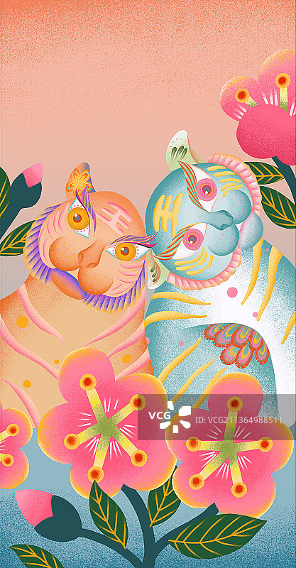 终成眷虎图片素材