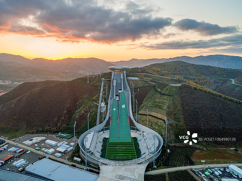 国家跳台滑雪中心（雪如意）航拍图片素材