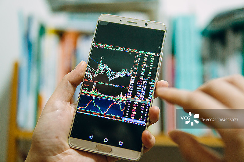 手机K线图图片素材