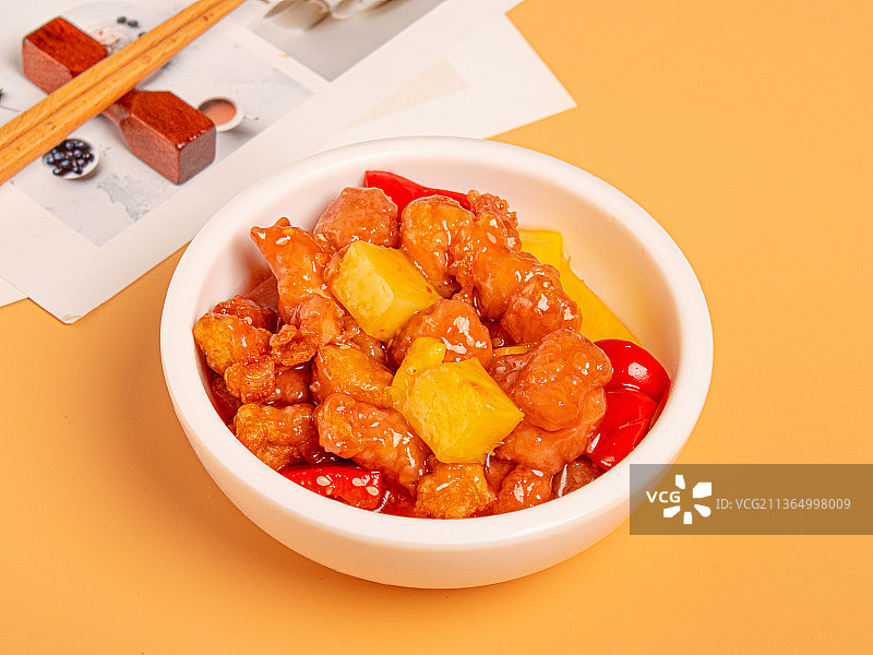 糖醋鸡块图片素材
