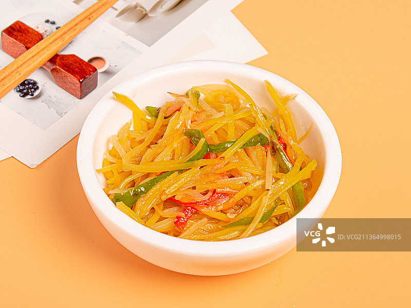 清炒土豆丝图片素材
