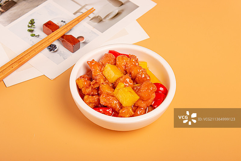 糖醋鸡块图片素材