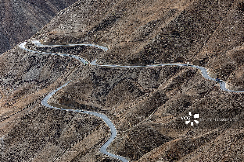 川藏公路318国道怒江72拐图片素材