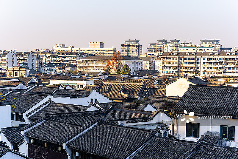 杭州清河坊历史文化特色街区风景建筑图片素材