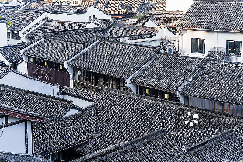 杭州清河坊历史文化特色街区风景建筑图片素材