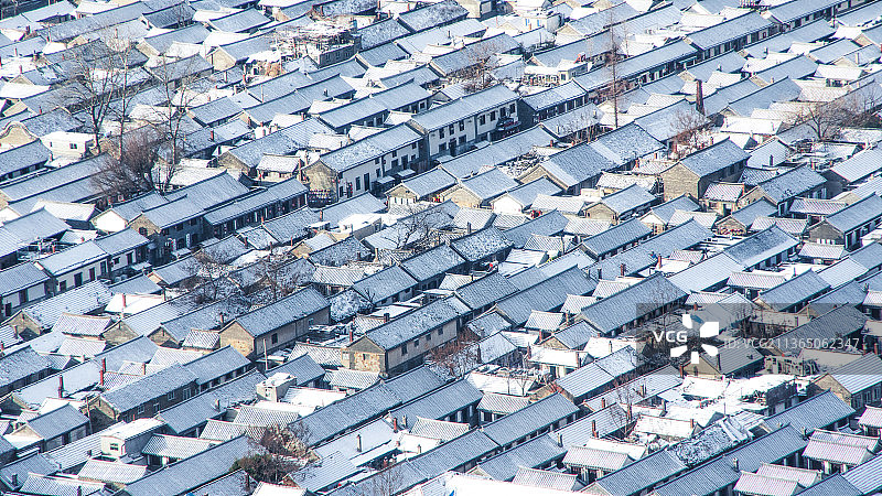 烟台雪后所城里图片素材