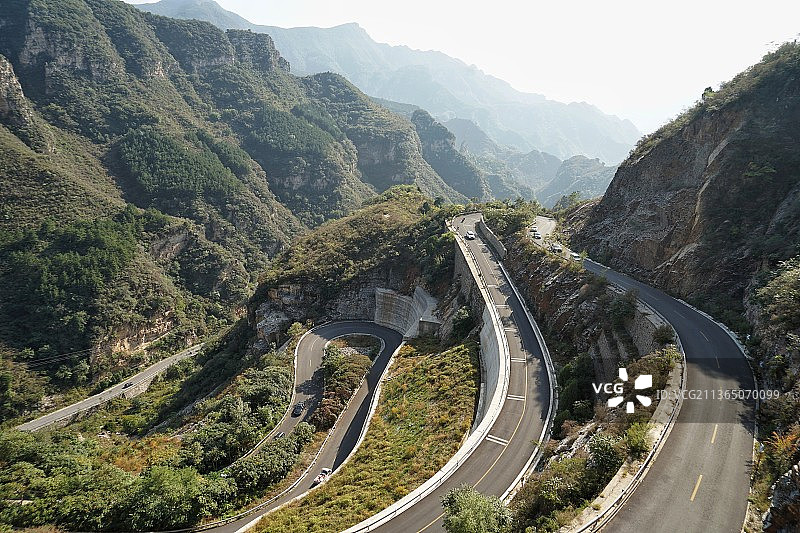 红井路盘山公路图片素材