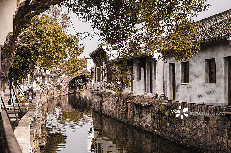 丰惠古镇街河两岸图片素材