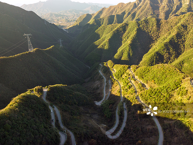 中国安徽省皖南川藏线航拍图片素材