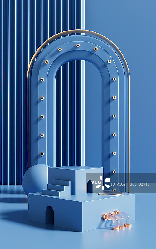 3D背景模拟场景产品展示台创意图图片素材