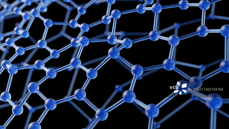 3D分子链创意图图片素材