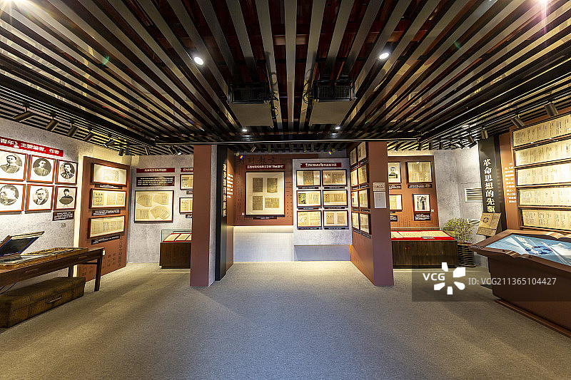 北京《新青年》编辑部旧址（陈独秀旧居）：展厅一角图片素材