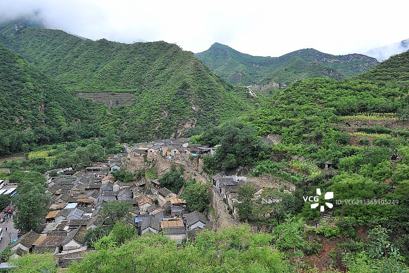 爨底下村全景图片素材