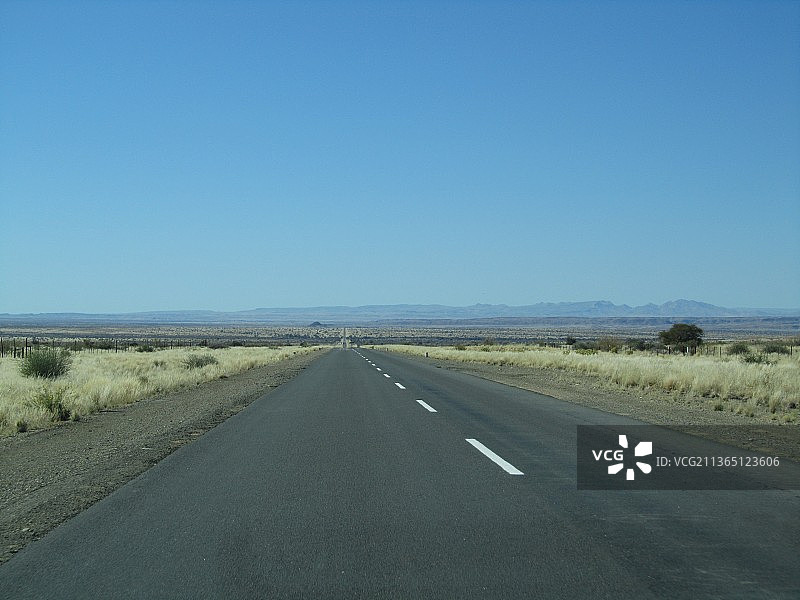 纳米比亚鱼河峡谷的乡村公路图片素材
