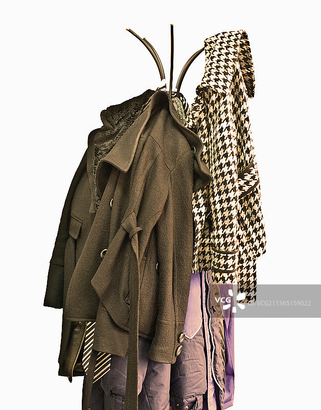 白色背景上的服装特写照片图片素材