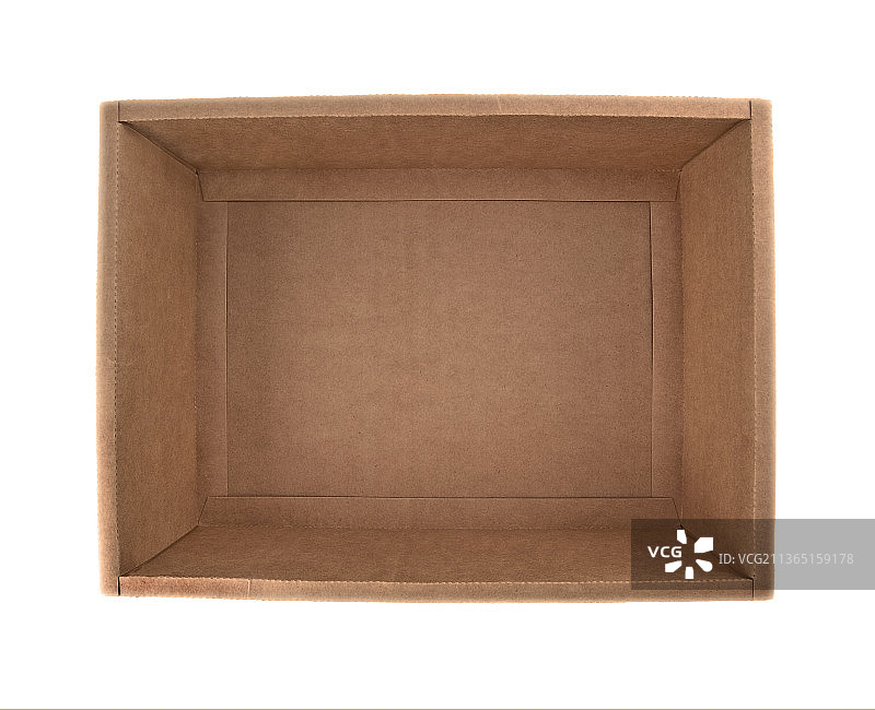白色背景上的空盒子特写照片图片素材