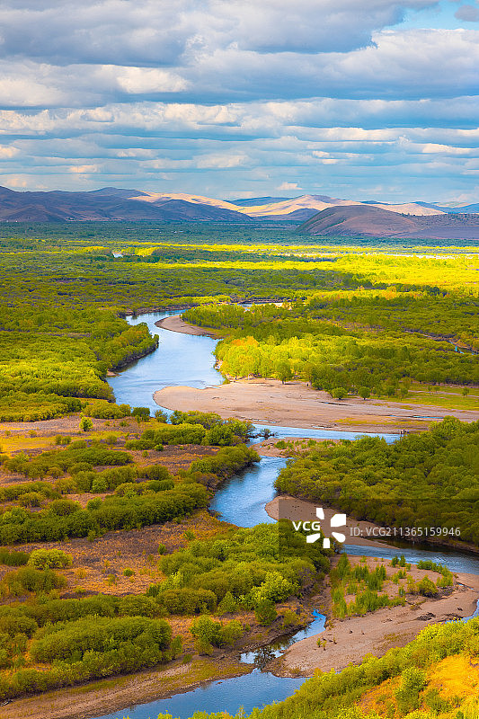 中国内蒙古呼伦贝额尔古纳湿地图片素材