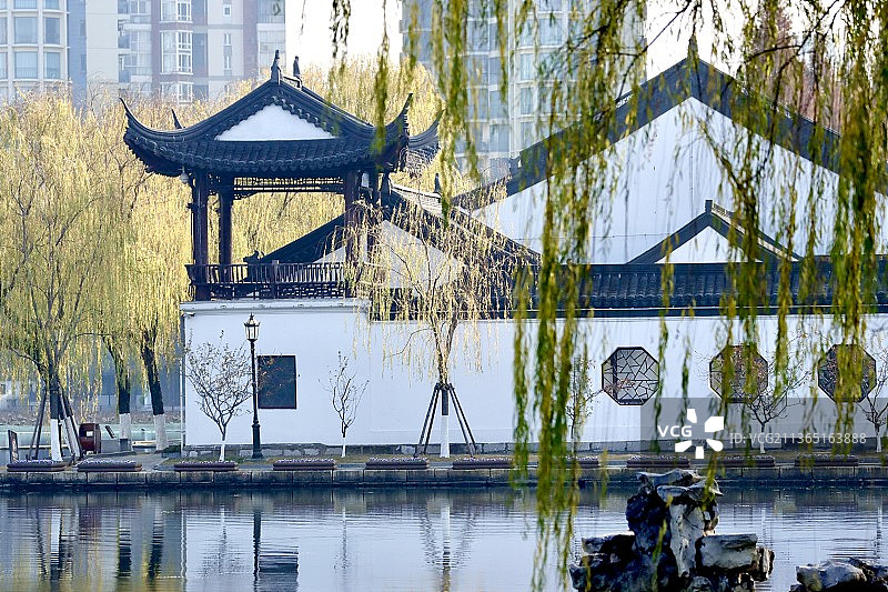 冬季莫愁湖图片素材