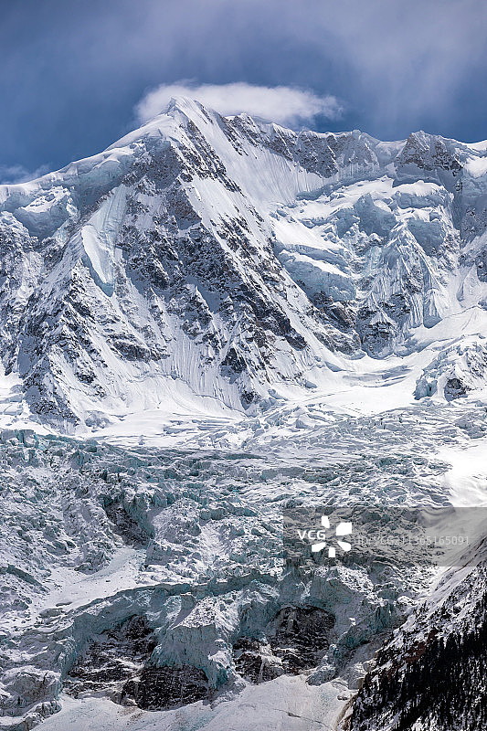 西藏波密米堆冰川图片素材