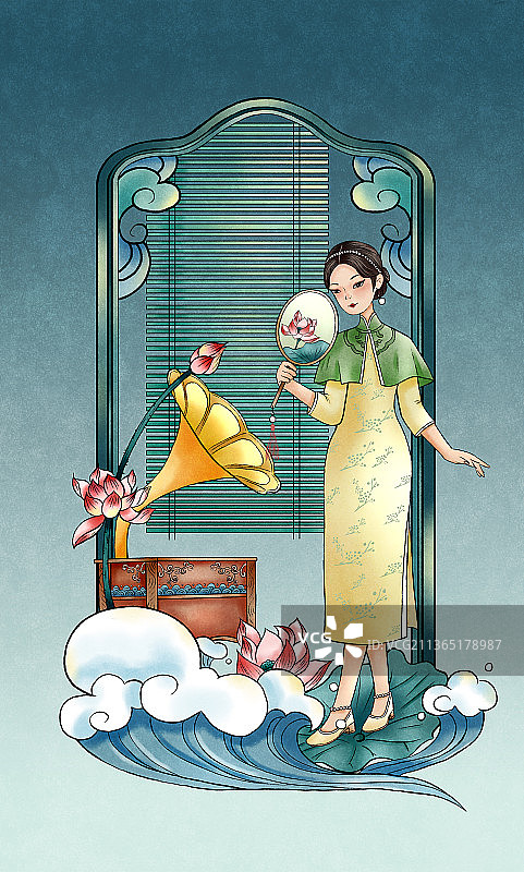 民国女人图片素材