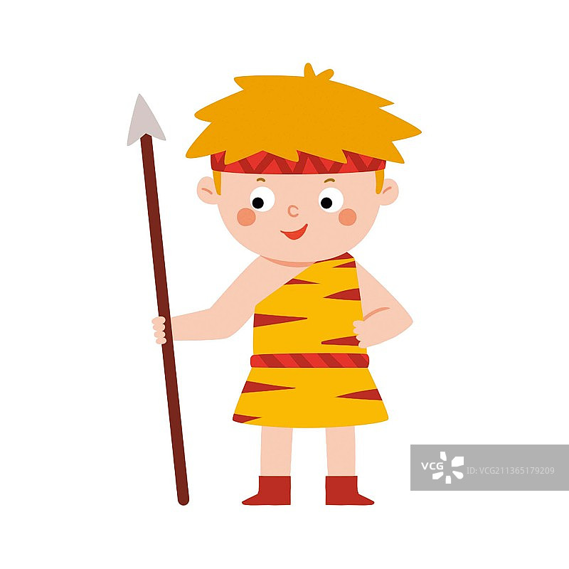 可爱原始人图片素材