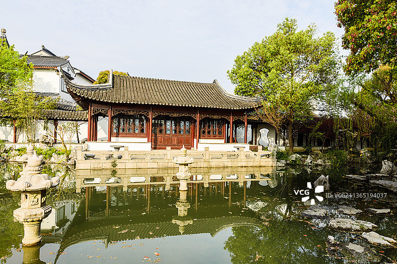 江苏苏州同里静思园图片素材