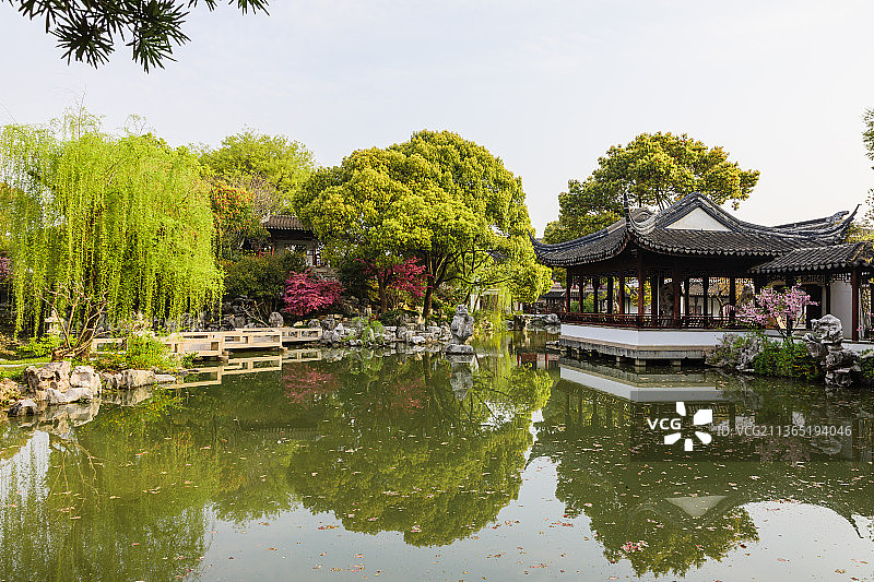 江苏苏州同里静思园图片素材