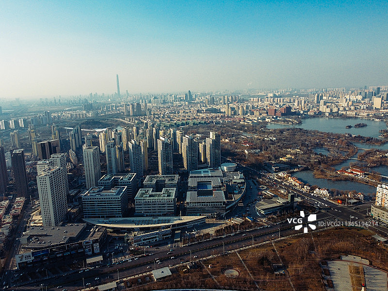 天津 奥体中心 南开区 动物园 水上公园 天塔湖 钻石山图片素材