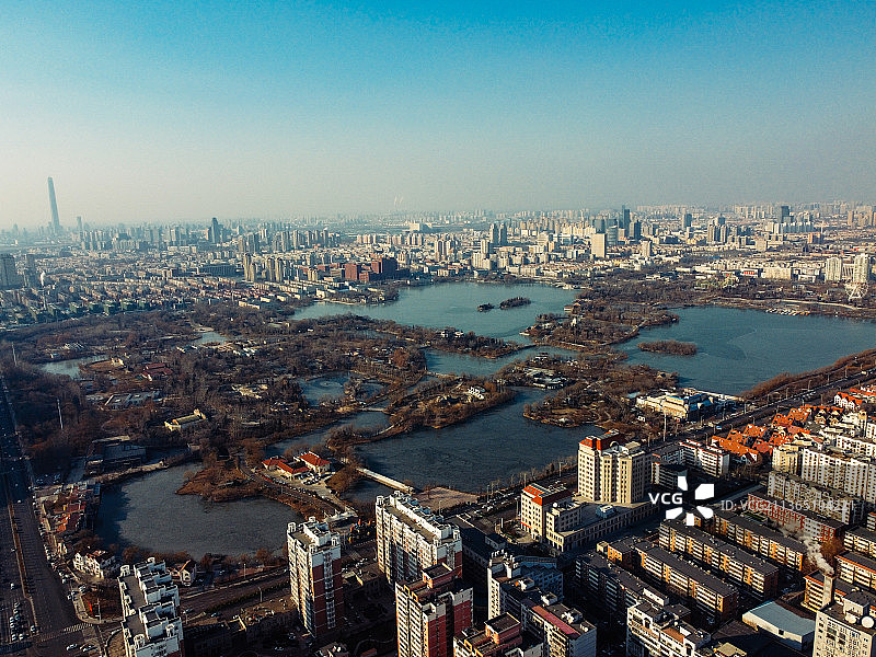 天津 奥体中心 南开区 动物园 水上公园 天塔湖 钻石山图片素材