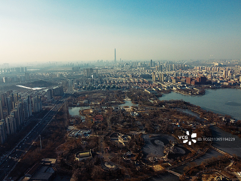 天津 奥体中心 南开区 动物园 水上公园 天塔湖 钻石山图片素材