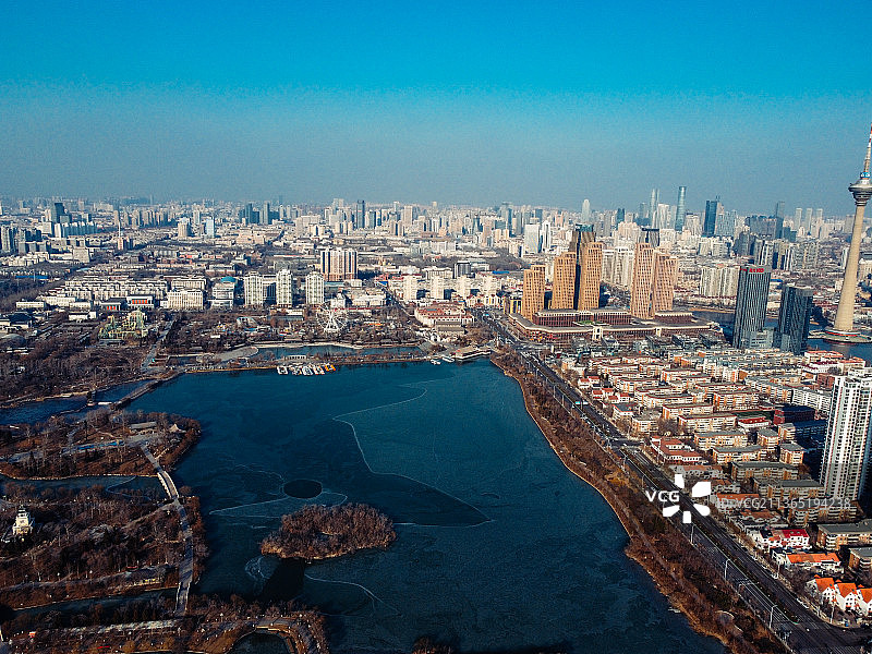 天津 奥体中心 南开区 动物园 水上公园 天塔湖 钻石山图片素材