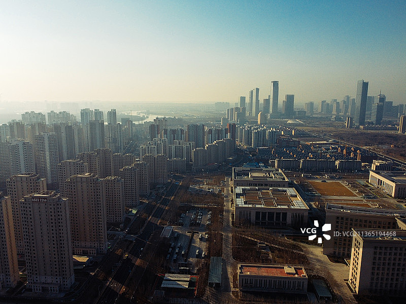 天津 滨海区 周大福金融中心 泰达  文化广场 中央大道 滨海广场图片素材