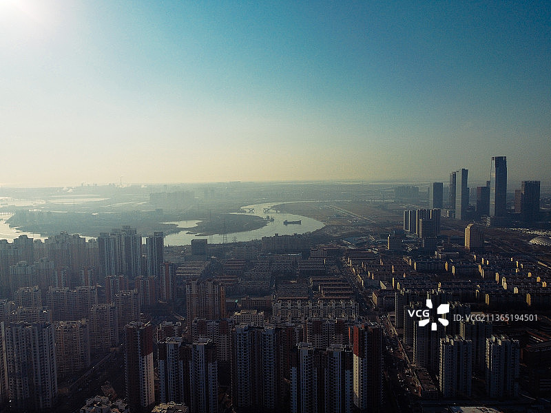 天津 滨海区 周大福金融中心 泰达  文化广场 中央大道 滨海广场图片素材