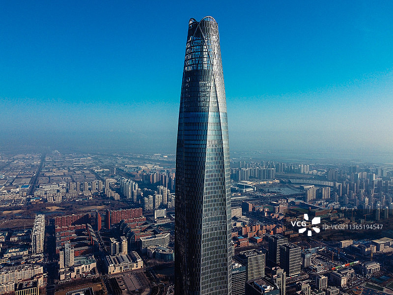 天津 滨海区 周大福金融中心 泰达  文化广场 中央大道 滨海广场图片素材