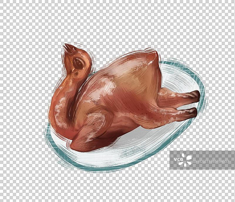 深圳特色美食光明乳鸽插画元素图片素材