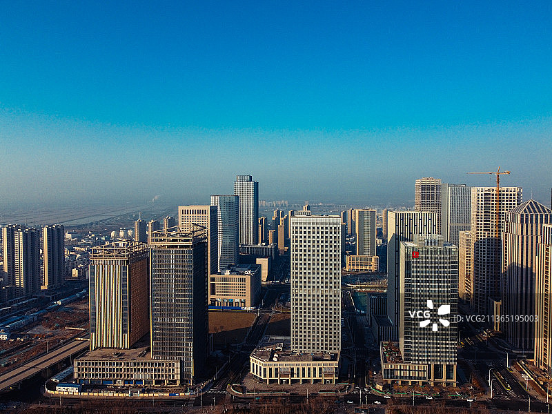 天津 滨海新区 于家堡 中心商务区 海河开启桥 宝龙广场  中央大道图片素材