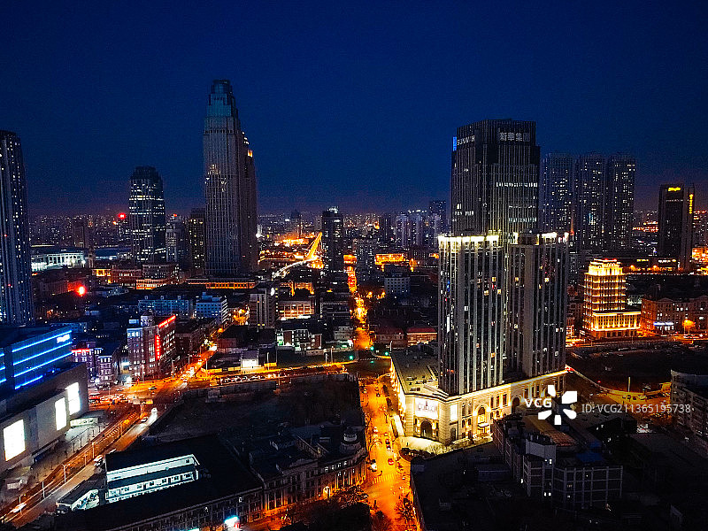 天津 和平路 津湾广场 汇金中心 大沽桥图片素材