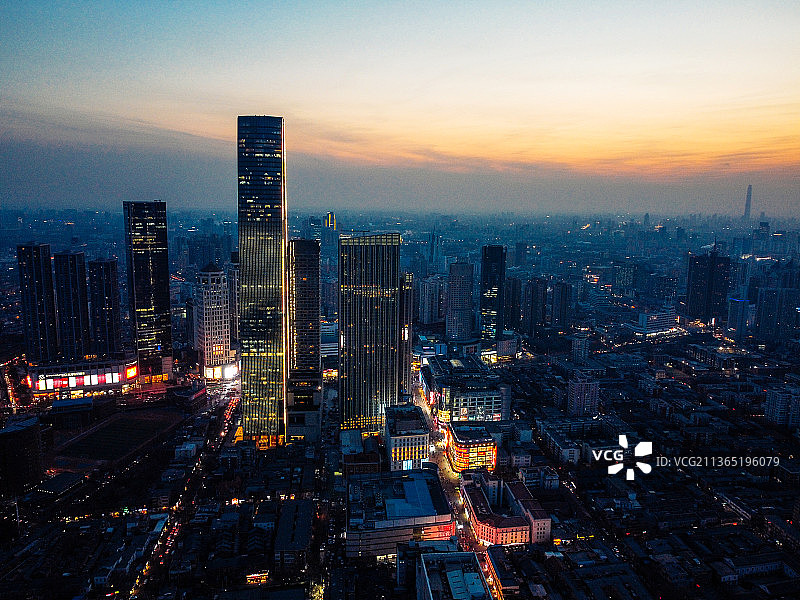 天津 和平路 津湾广场 汇金中心 大沽桥图片素材