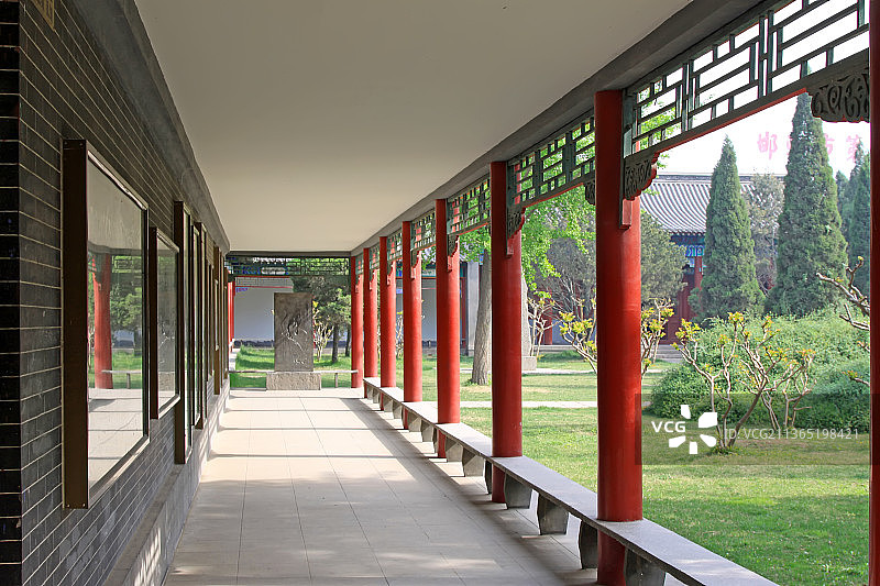 河北邯郸丛台公园碑林风光图片素材